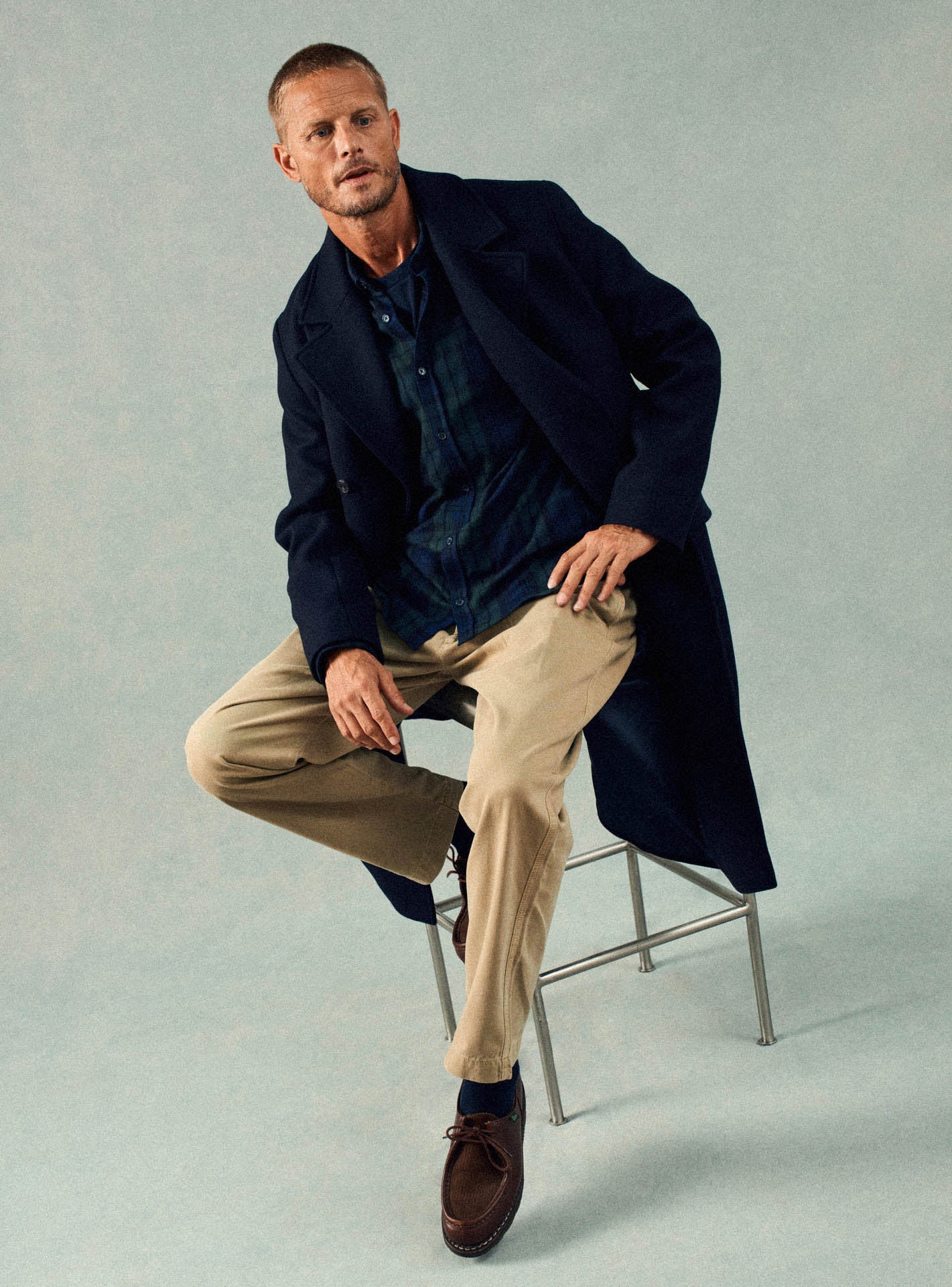 Tribeca Navy/Cedar Shirt-5