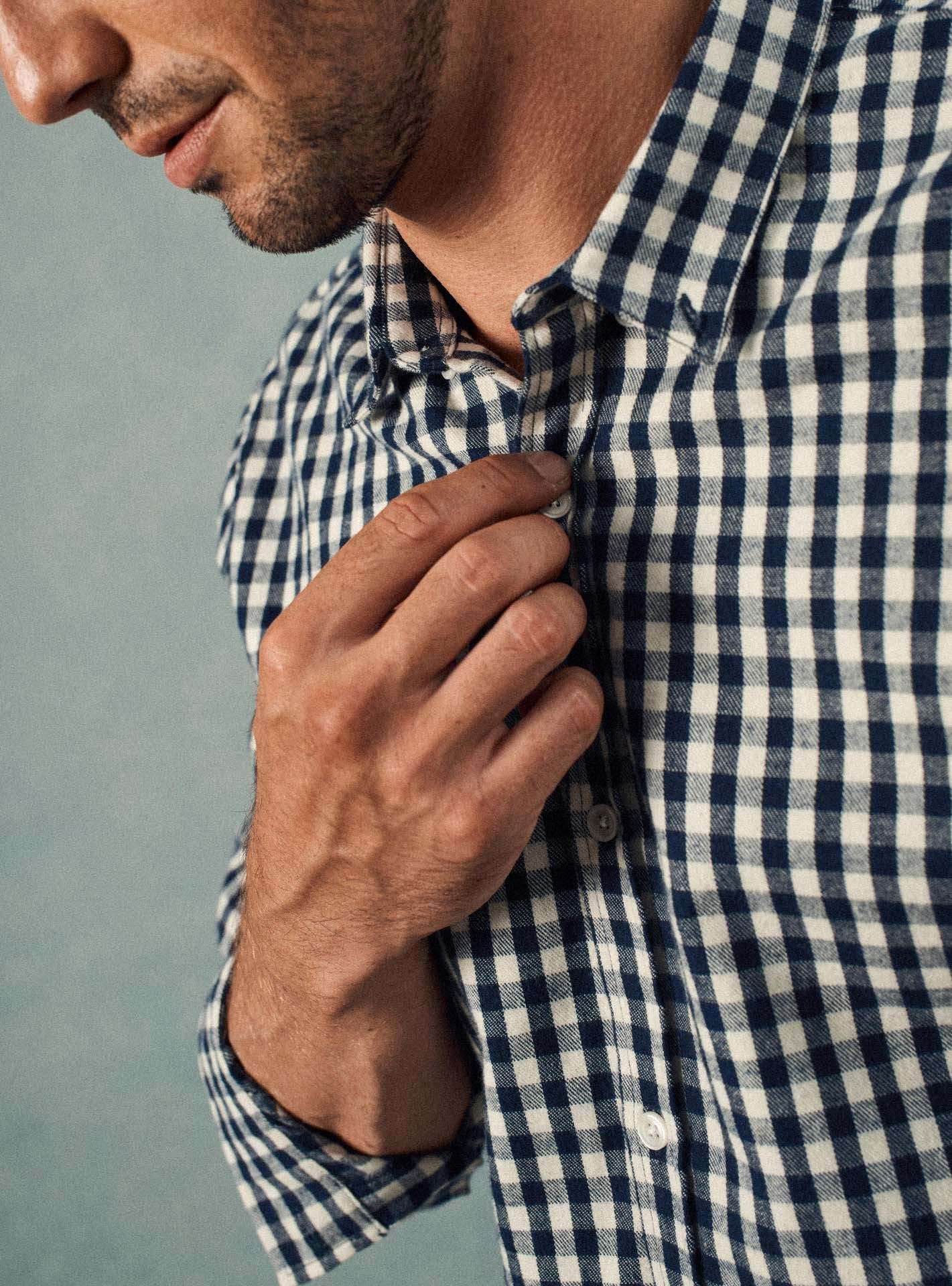 Chemise College Navy/White