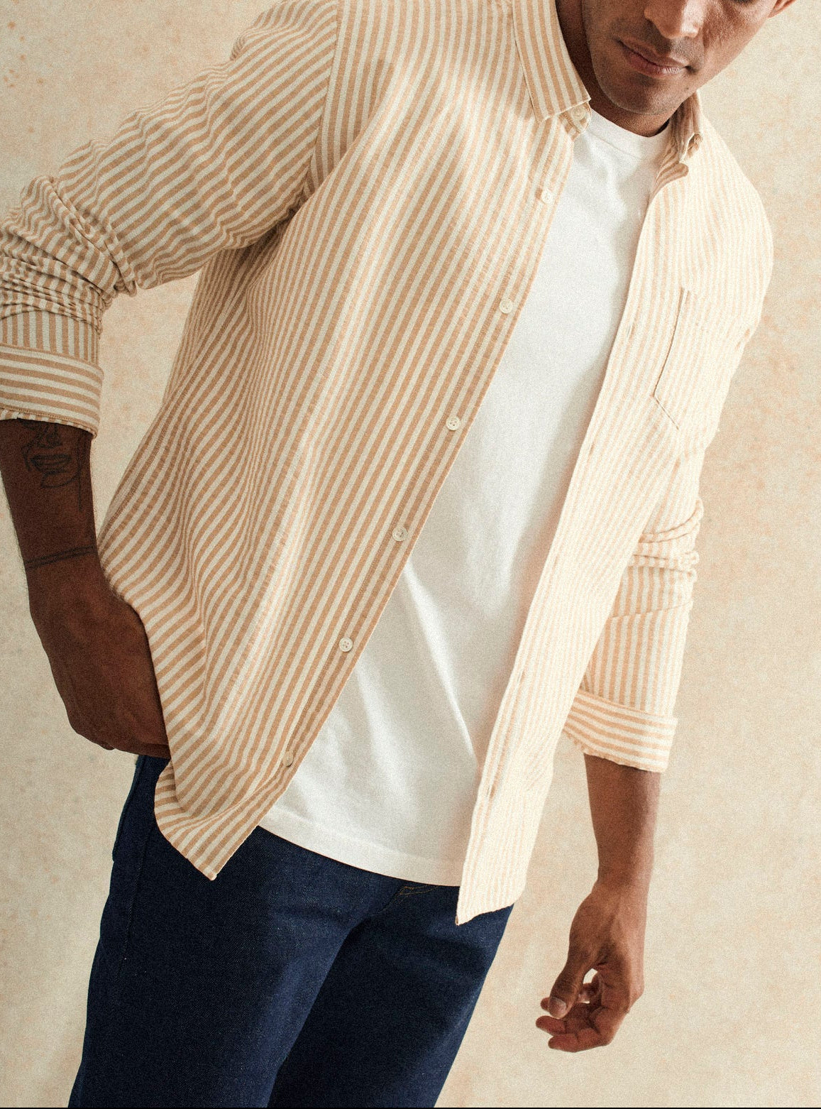 Soho Off-white/Mustard Shirt-1