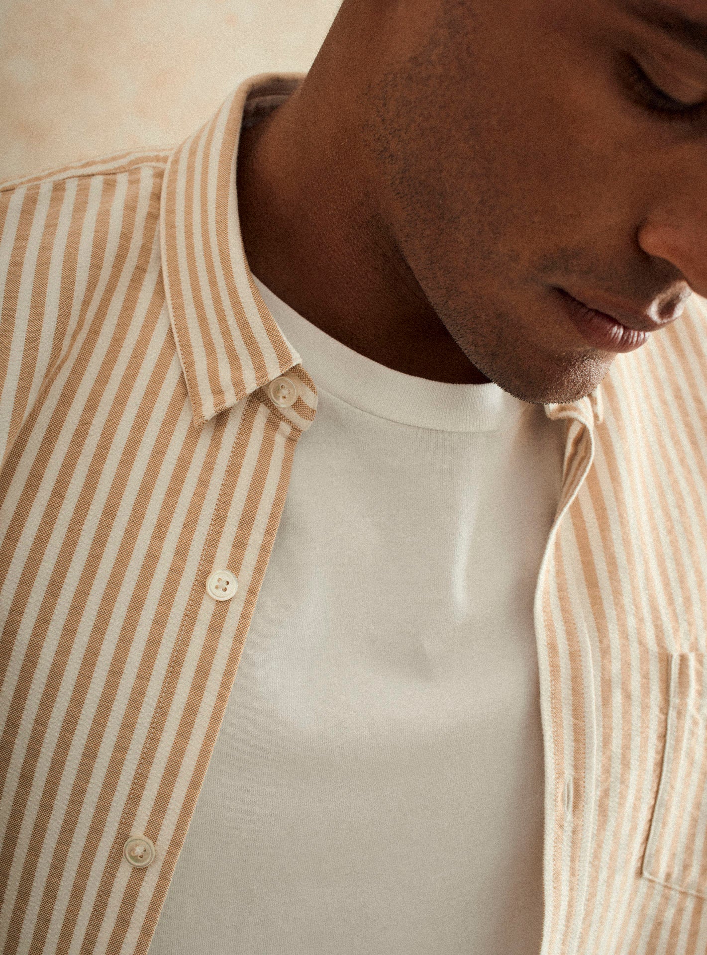 Chemise Soho Ecru/Moutarde