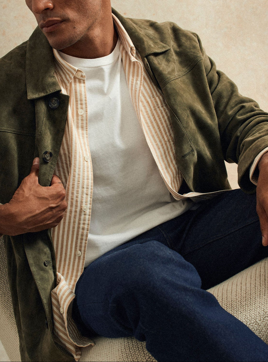 Soho Off-white/Mustard Shirt-3