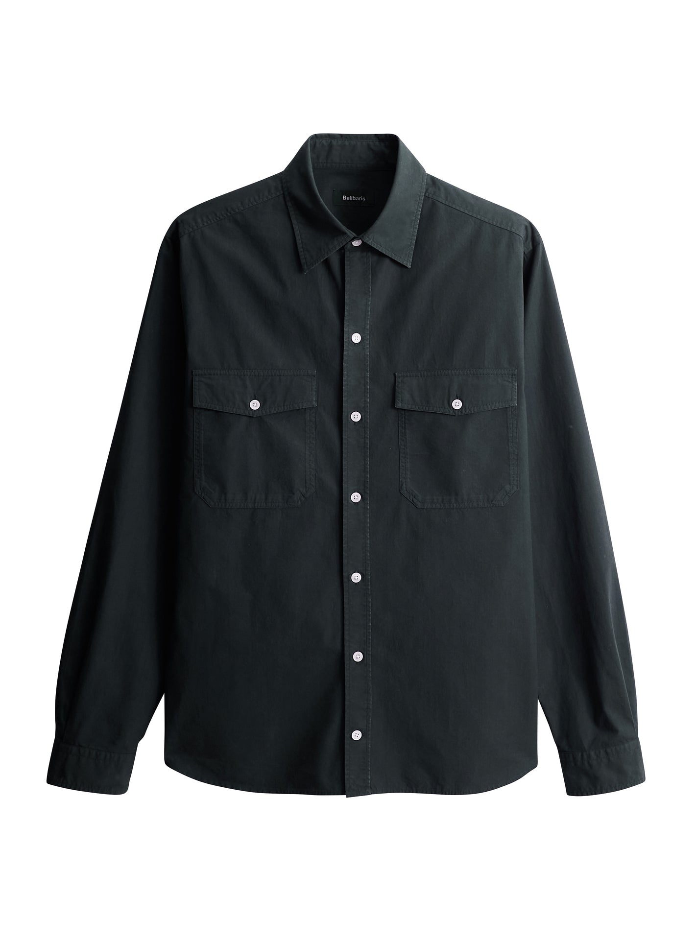 Chemise Robert Anthracite – Chemise 100% coton biologique gris anthracite avec coupe casual ample et Poches plaquées - packshot