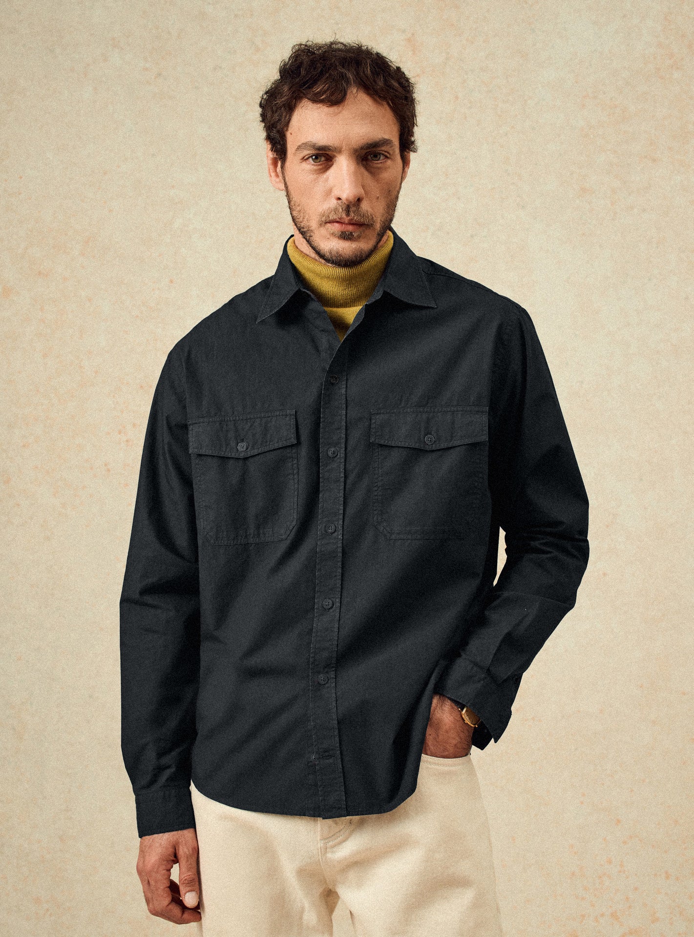 Chemise Robert Anthracite-1