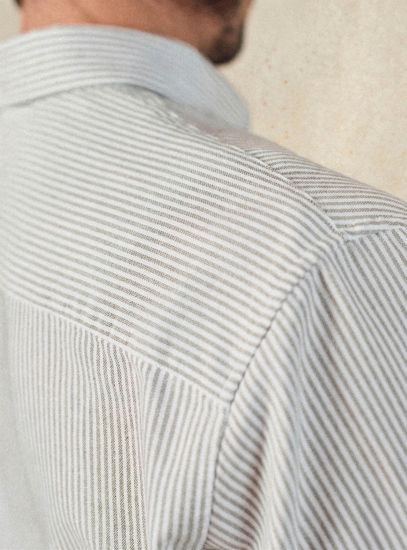 Chemise Mercer Lichen/Ecru-3