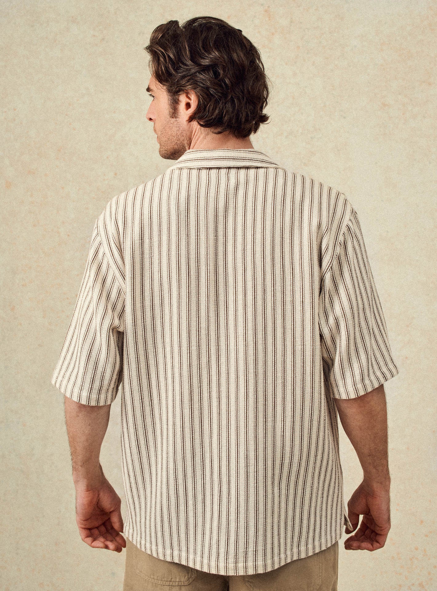 Chemise Henri Ecru/Brun