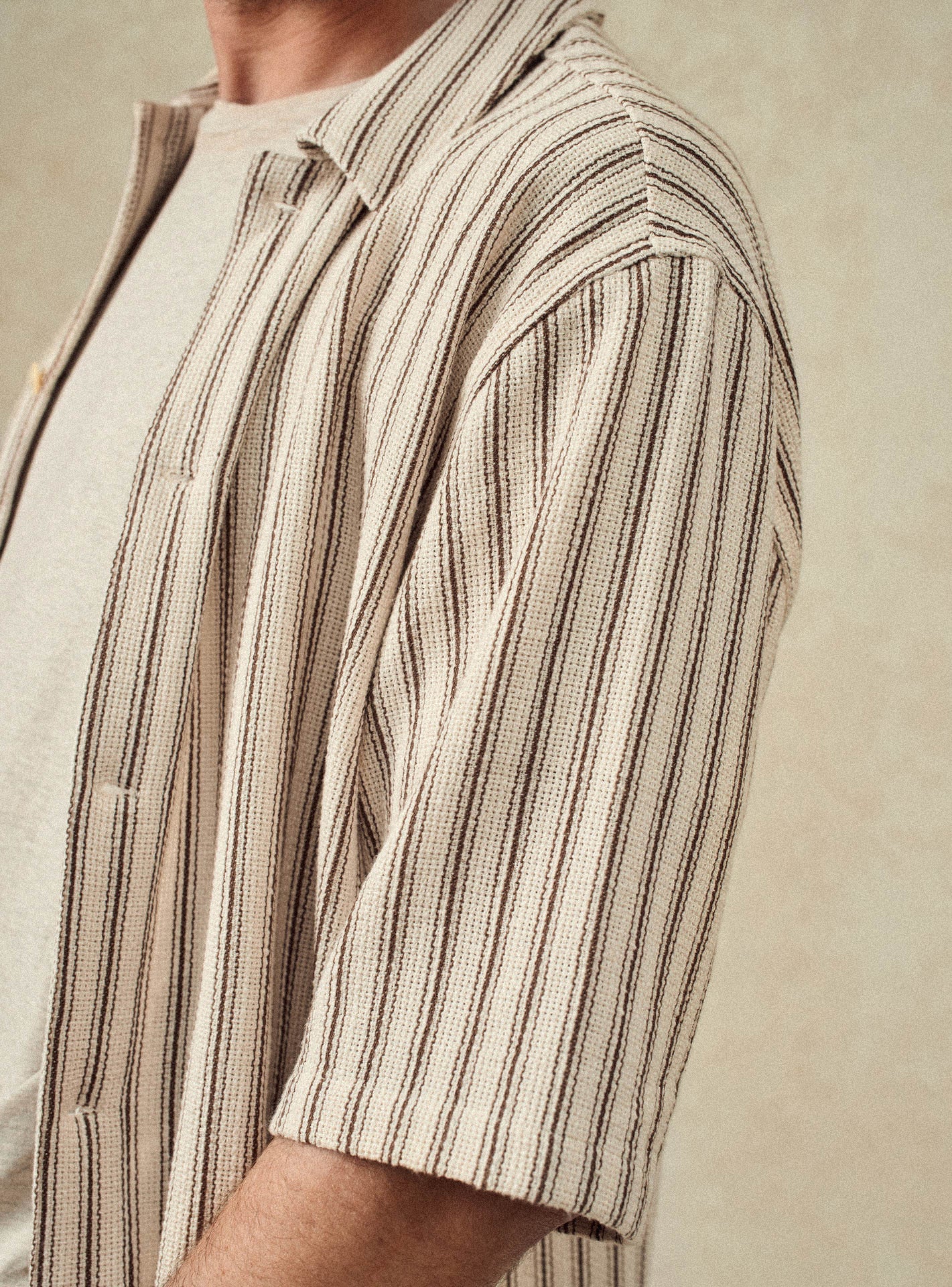 Chemise Henri Ecru/Brun