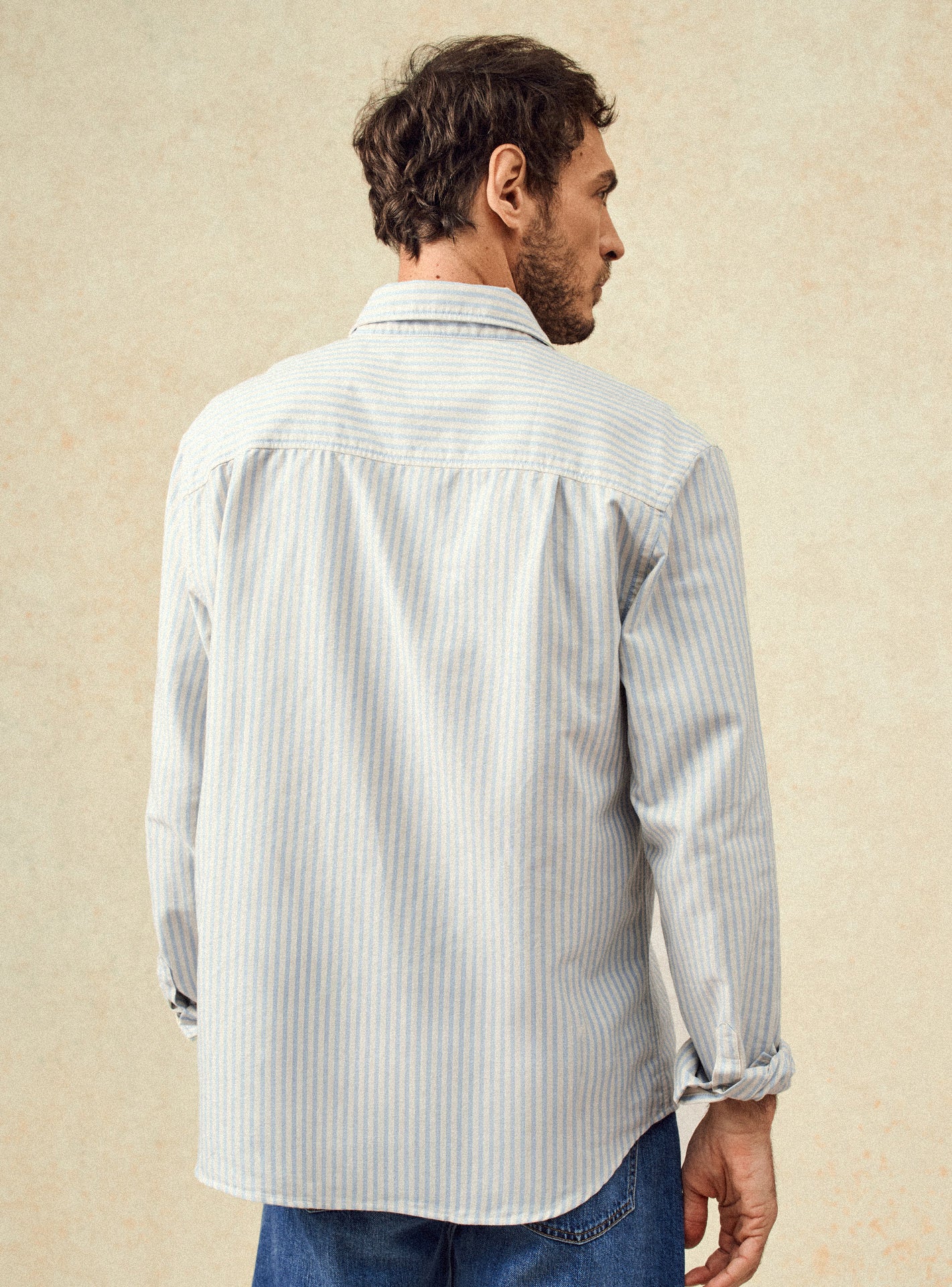 Chemise Robin Ecru/Océan