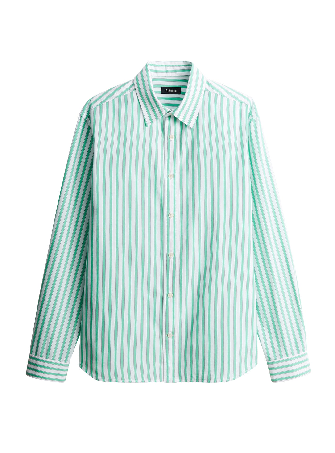 Chemise Robin Ecru/Emeraude-6