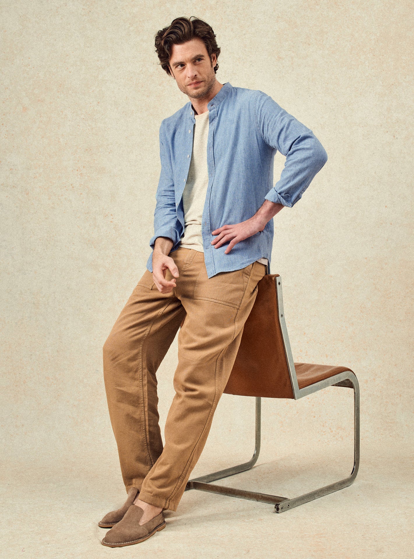 Chemise Gareth Océan/White-4