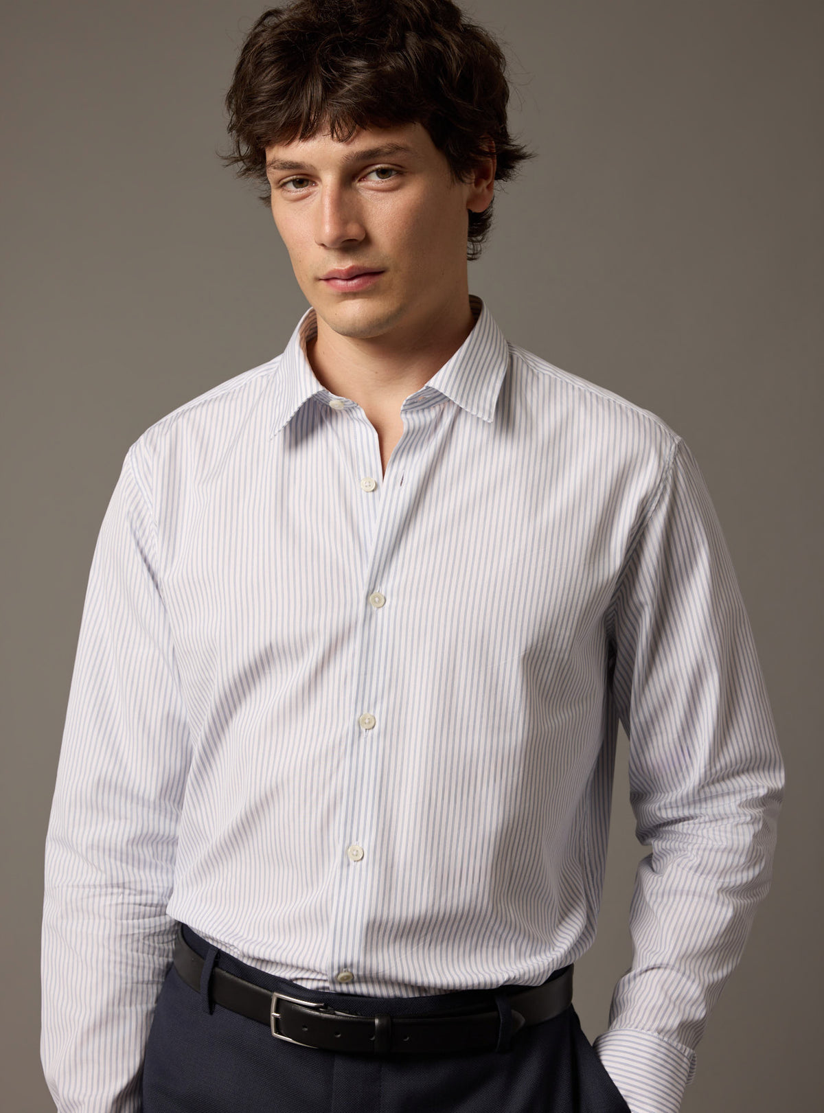 Chemise Jake Ciel/White-6