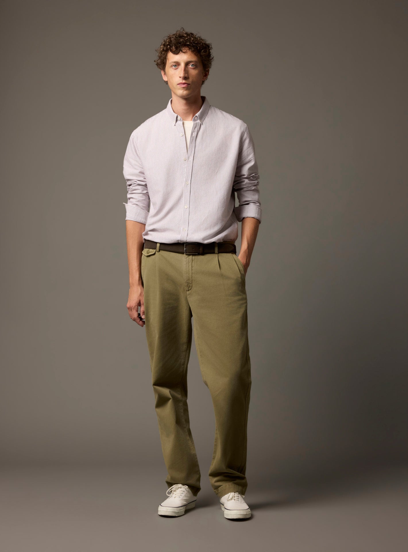 Chemise College White/Raisin-2