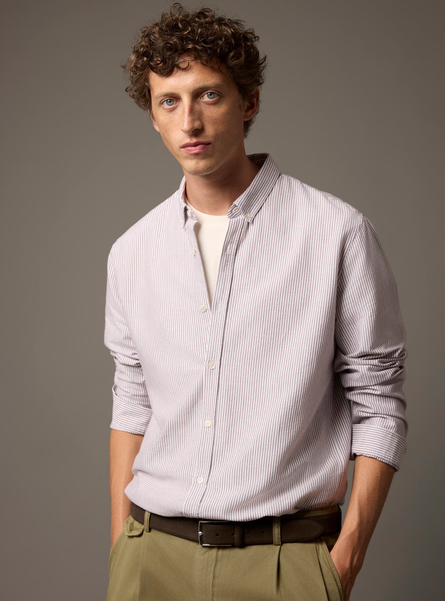 Chemise College White/Raisin