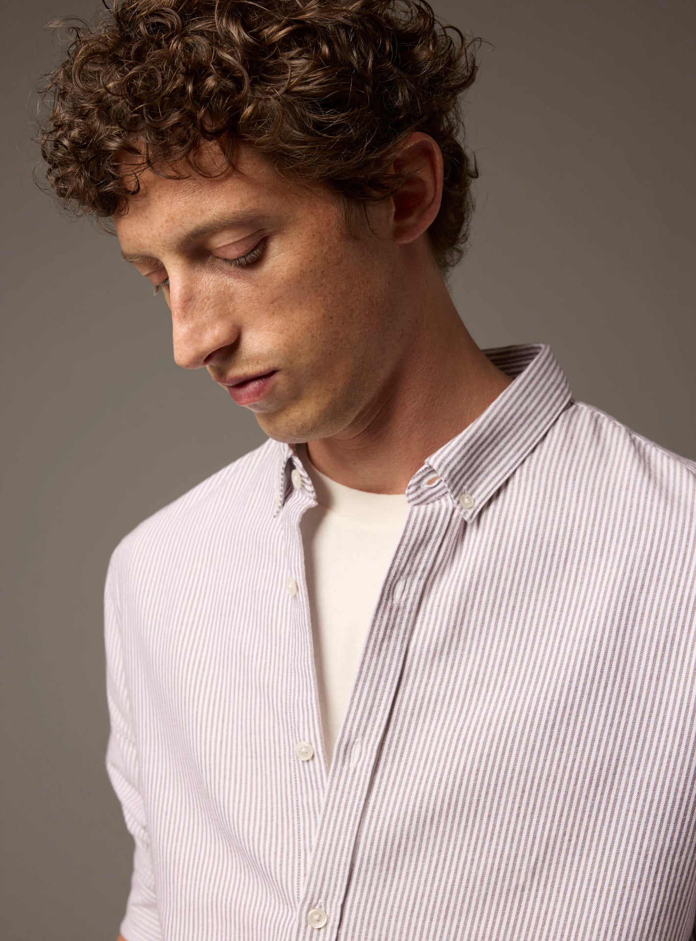 Chemise College White/Raisin-4