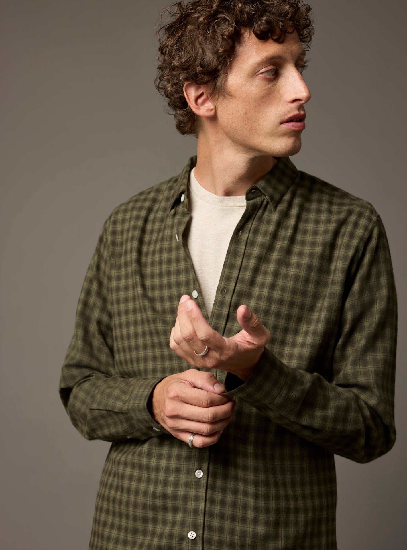 Mercer Evergreen/Dark Khaki Shirt