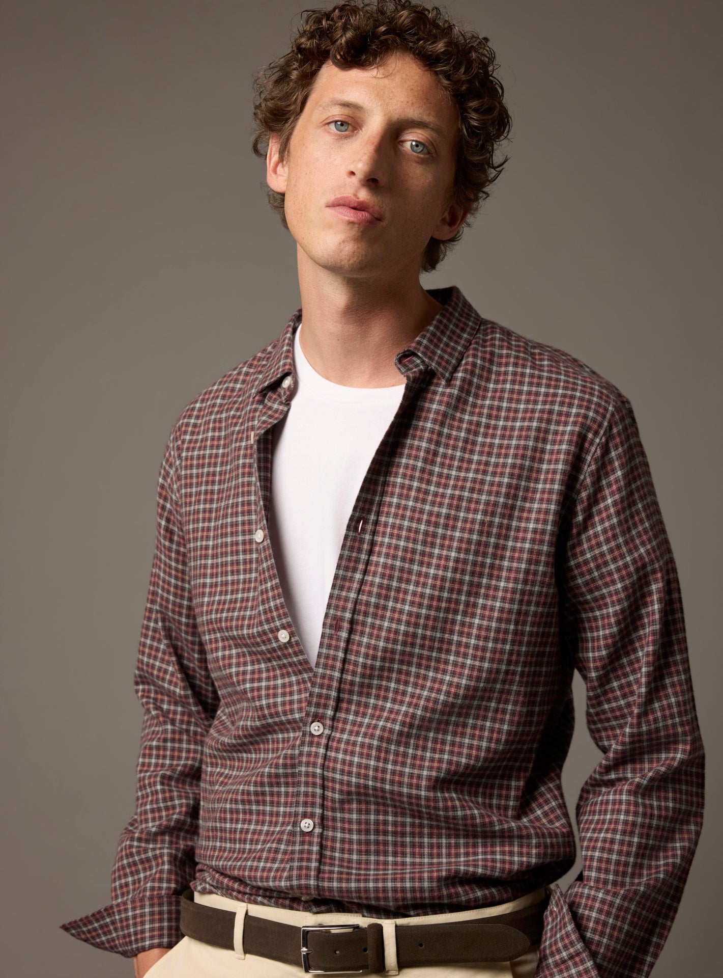 Mercer Mahogany/Craie Shirt-1