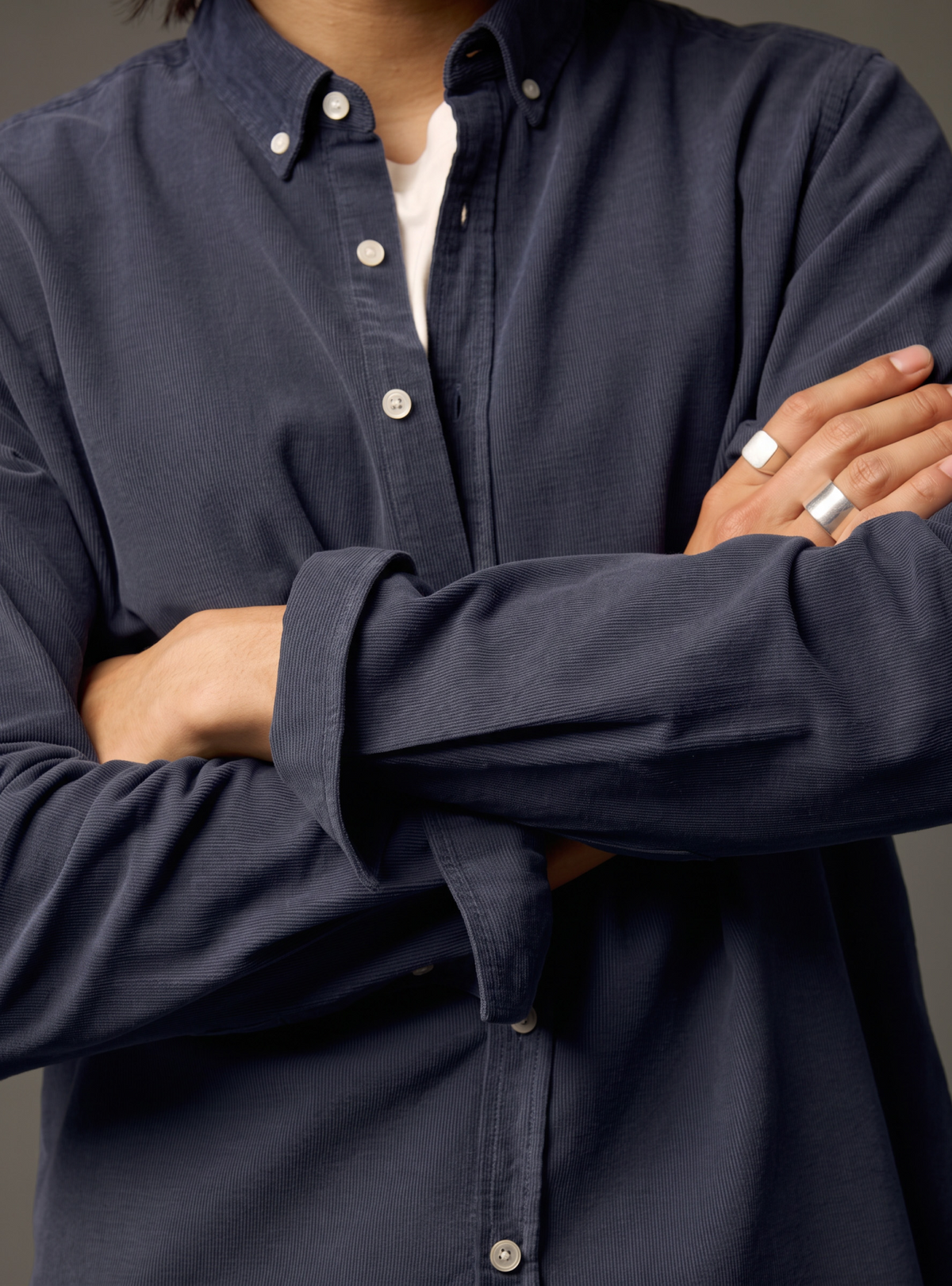 Chemise College Navy-2