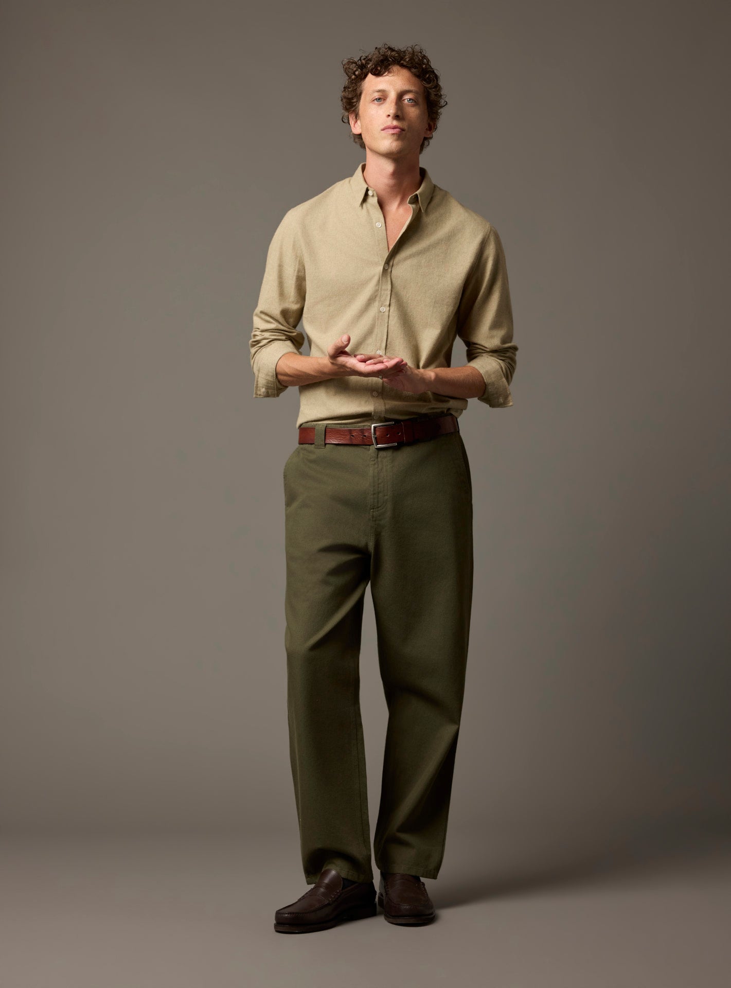 Chemise Mercer Mixed Beige