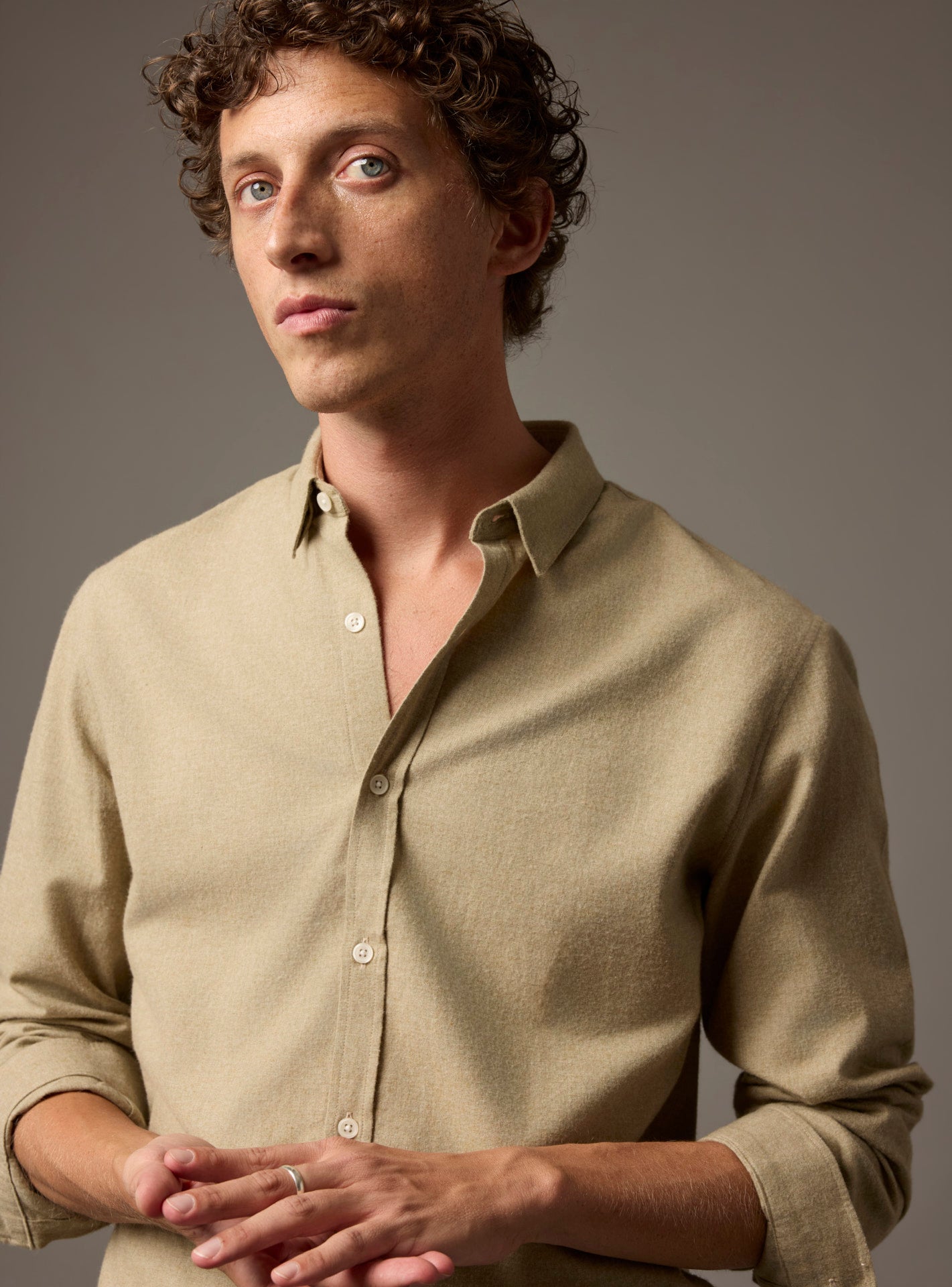 Chemise Mercer Mixed Beige