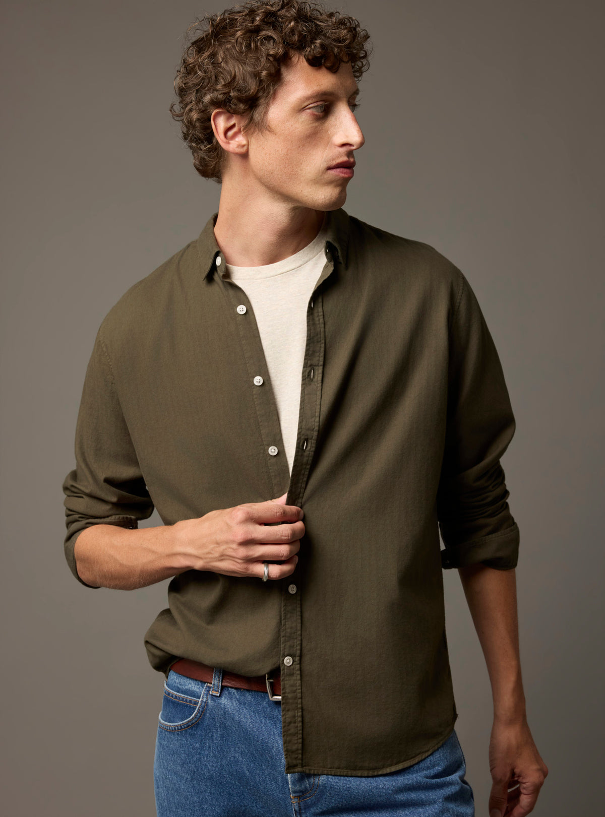 Mercer Dark Khaki Shirt
