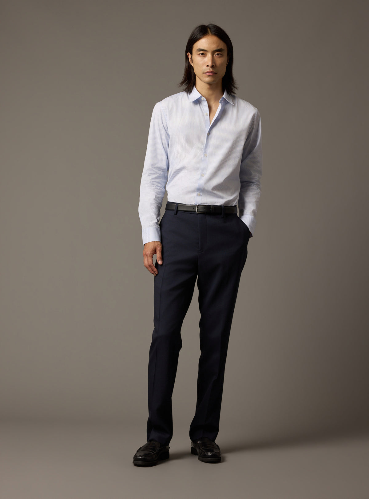 Chemise Jake Light Blue/Ecru-2