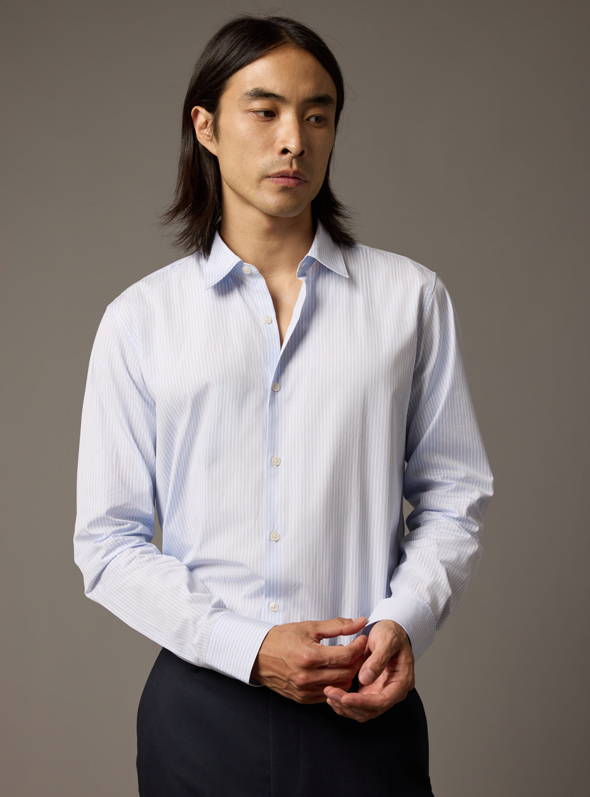 Chemise Jake Light Blue/Ecru