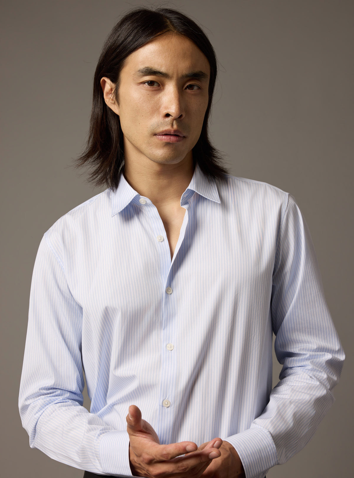 Chemise Jake Light Blue/Ecru