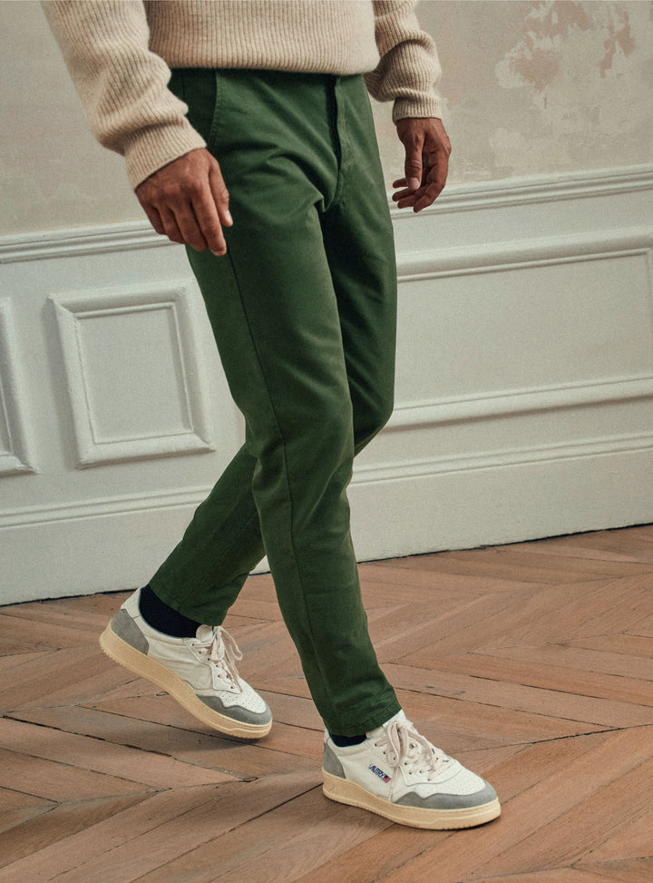 Pantalon Homme Andress Hose Business - Vert Noir, Taille 46, élégant, En Laine, Fabriqué En Italie, Neuf Sans étiquette