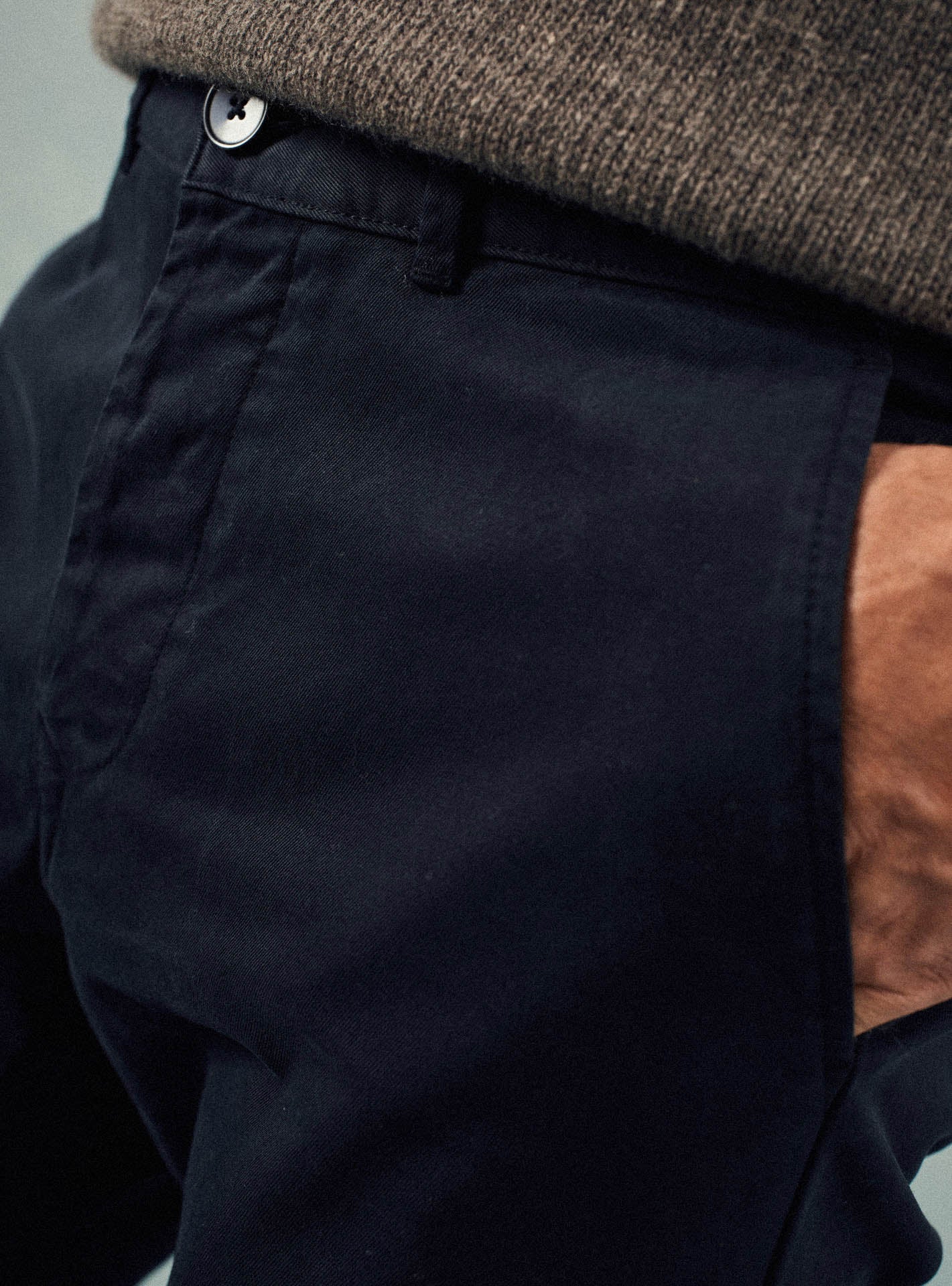 Chino navy en coton Balibaris - Charles