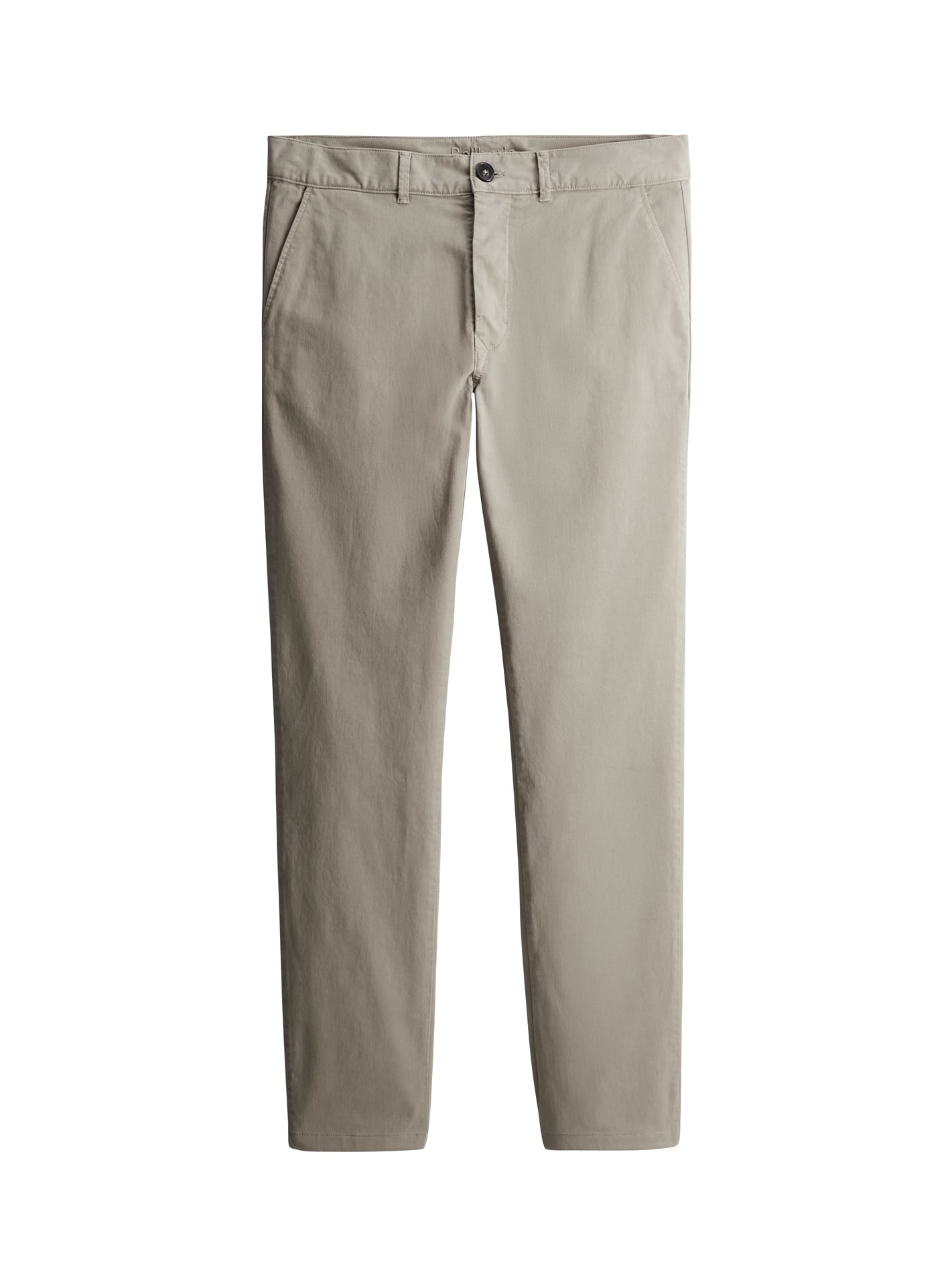 Chino Ruben Bitume – Pantalon Chino 98% coton, 2% élasthanne beige gris avec coupe slim et poches italiennes – packshot