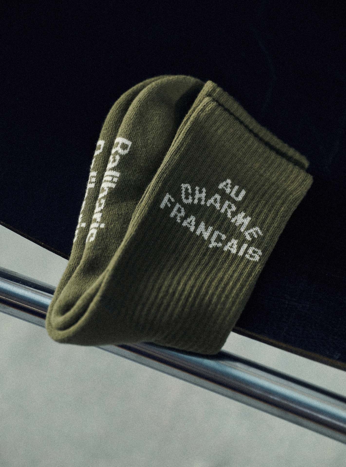Chaussettes Berny Khaki-1