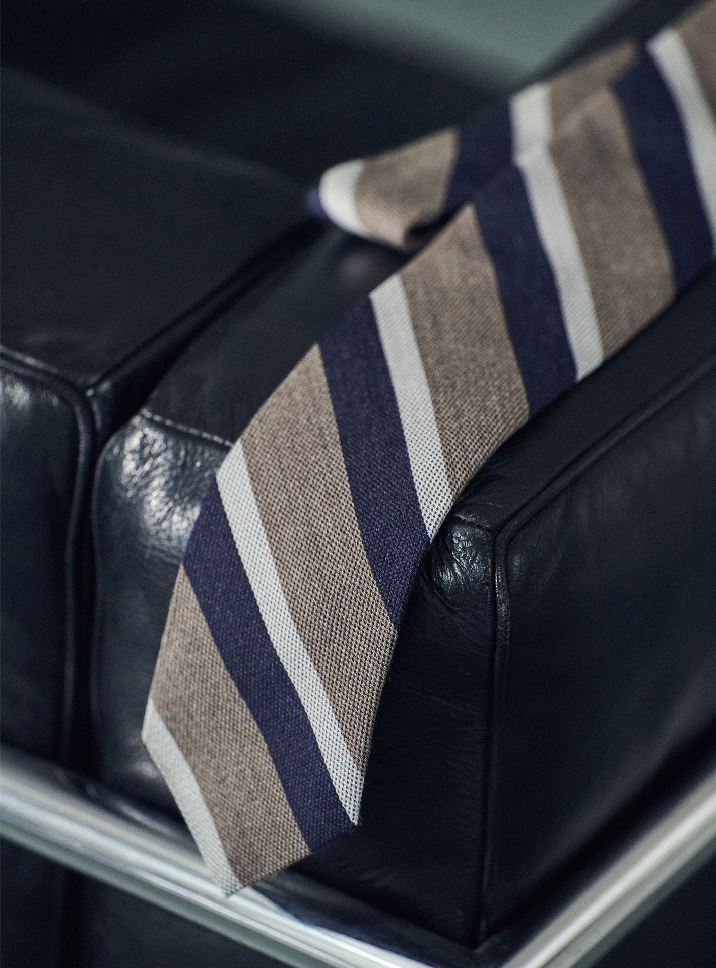 Cravate Nelson Navy/Sienna-1