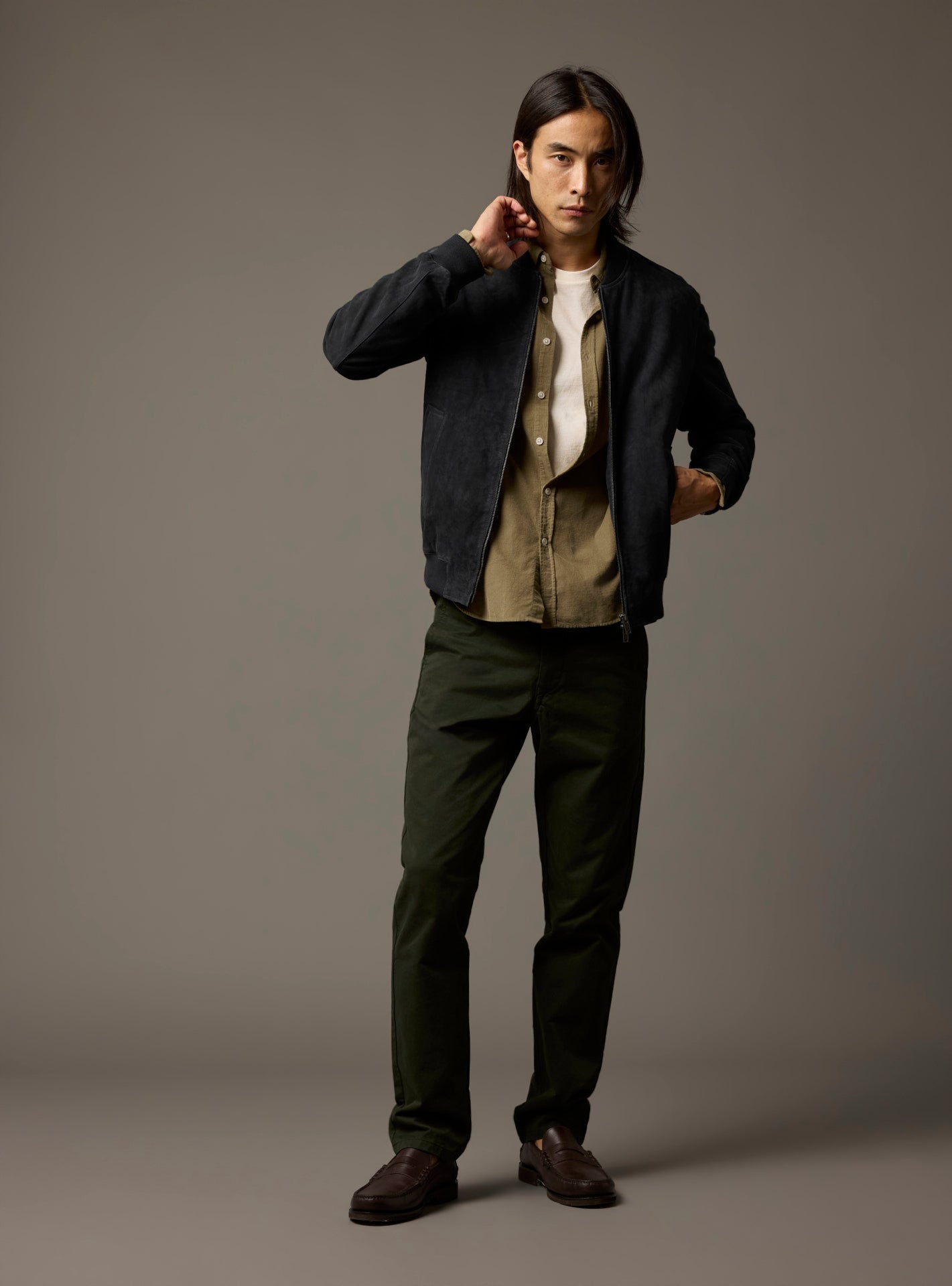 Cuir Paolo Marine
