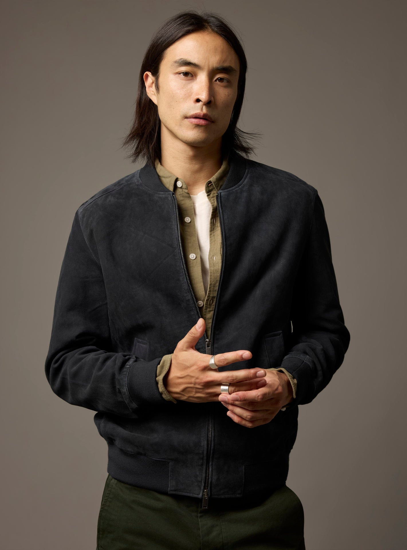 Cuir Paolo Marine