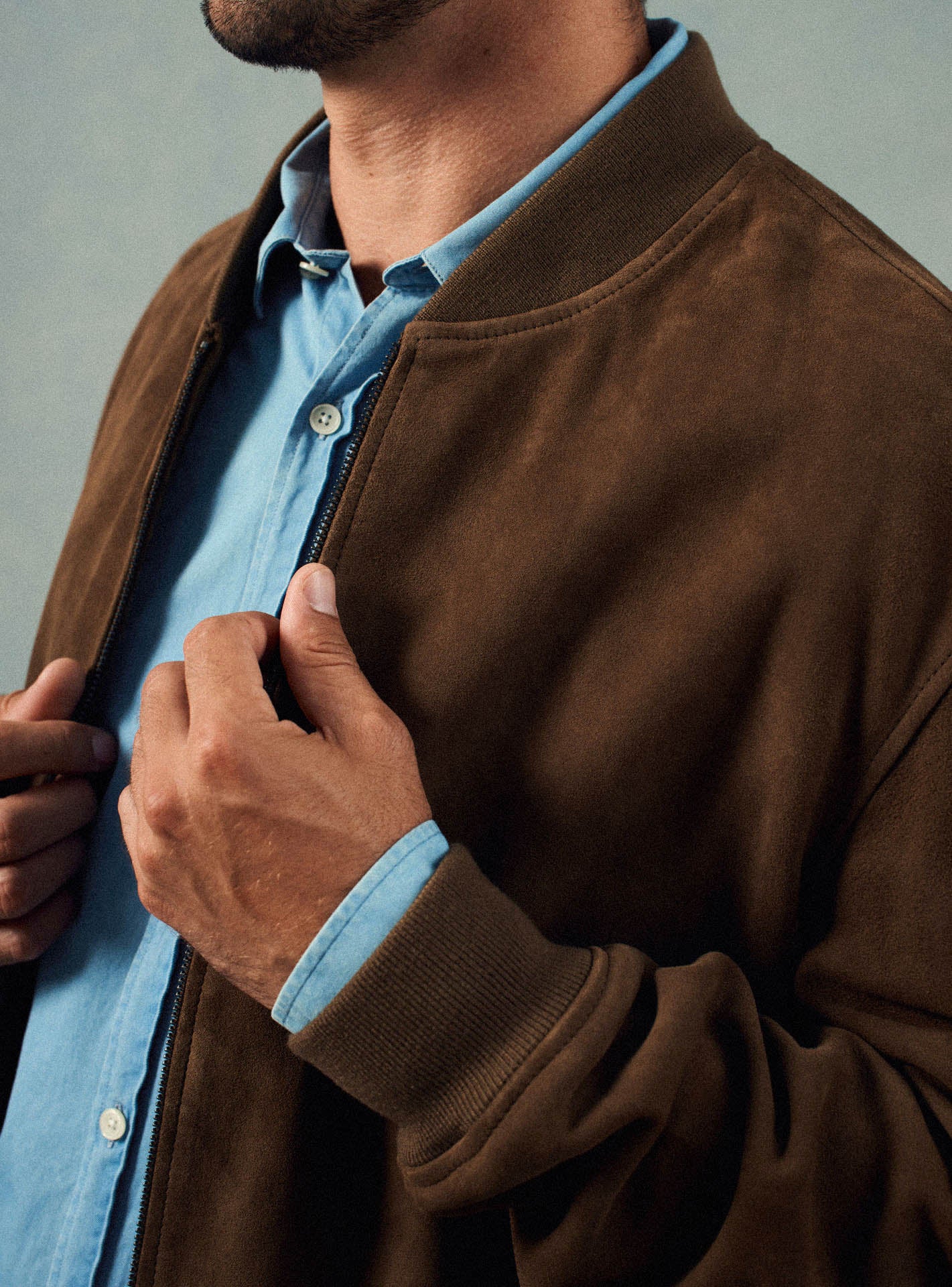 Men's Nestor Brown Leather Jacket | Balibaris