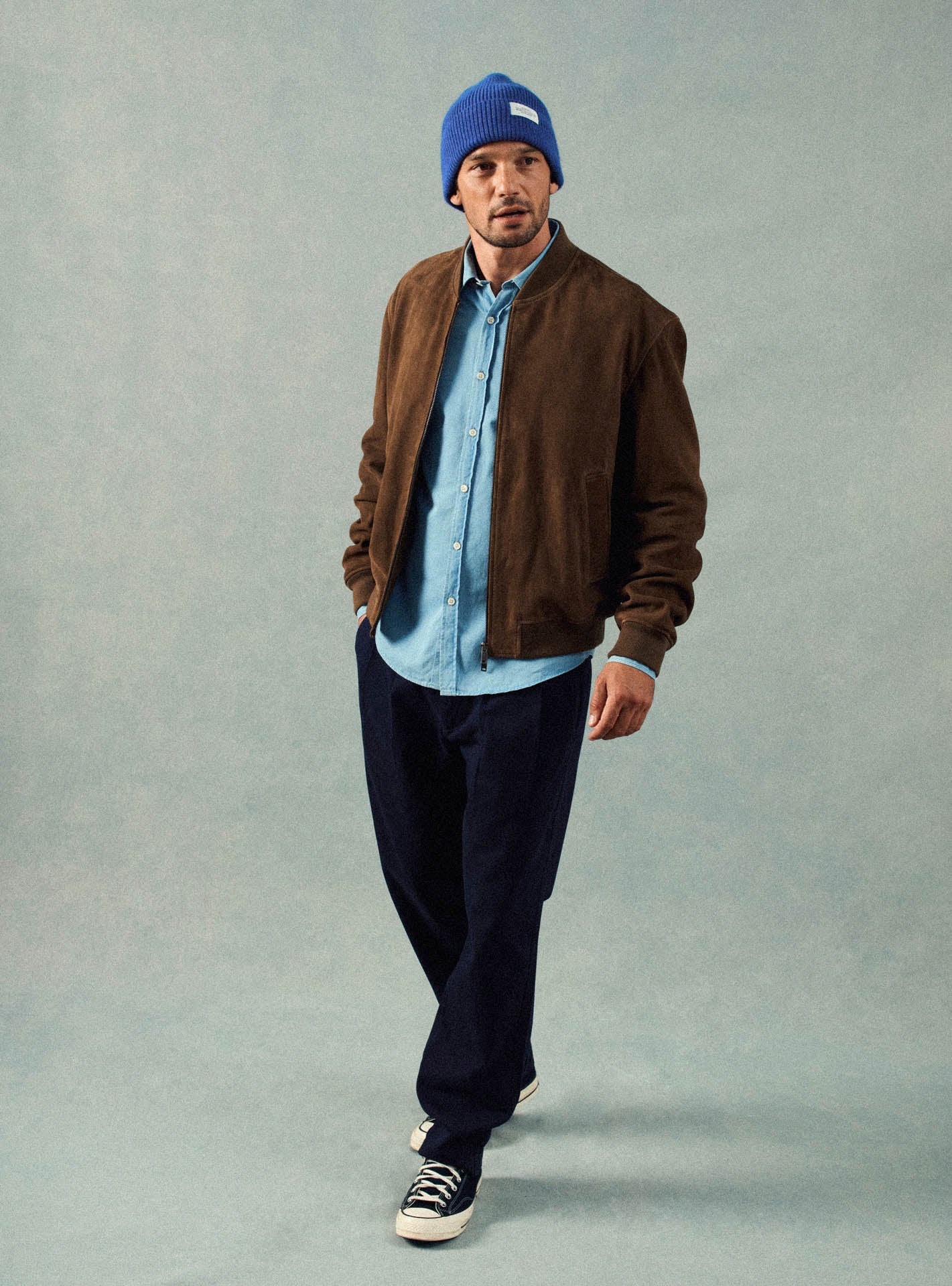 Bally イタリア製　ゴートレザー ヤギ革　バリスタージャケット　ブラウン48 Men's Nestor Brown Leather Jacket | Balibaris