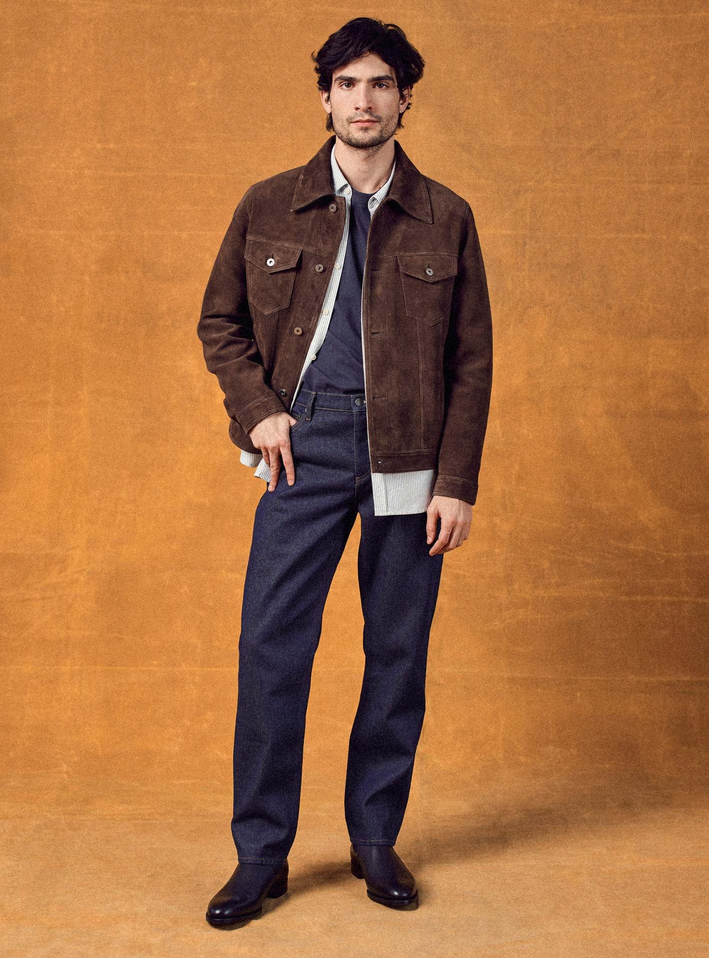 Marlow Brown Leather Jacket-1