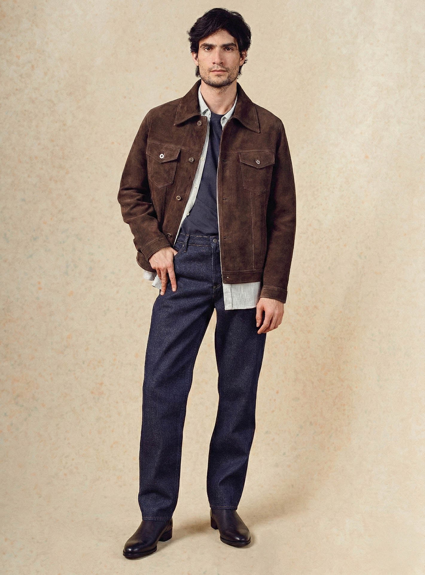 Marlow Brown Leather Jacket-2