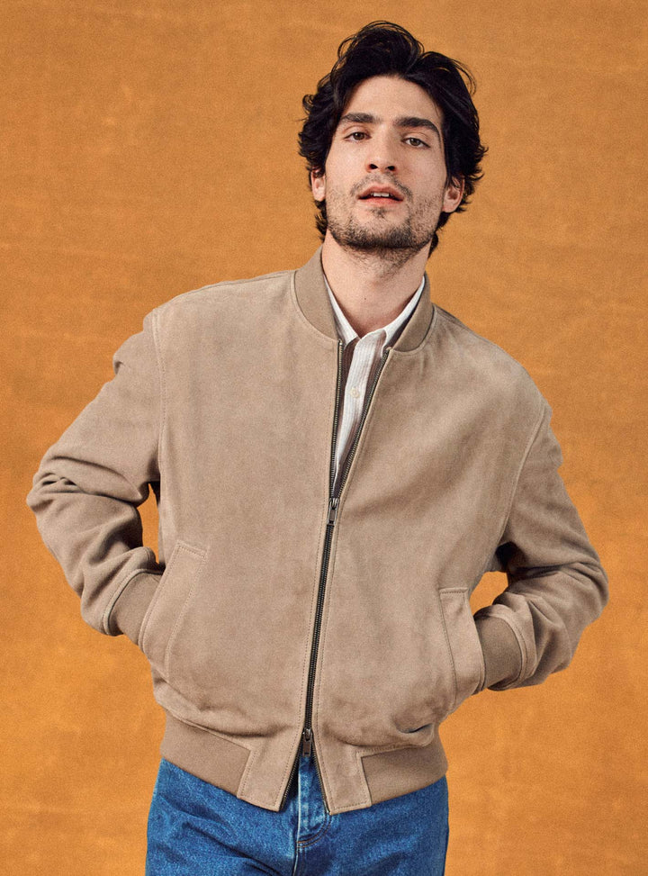 Nestor Bitumen Leather Jacket