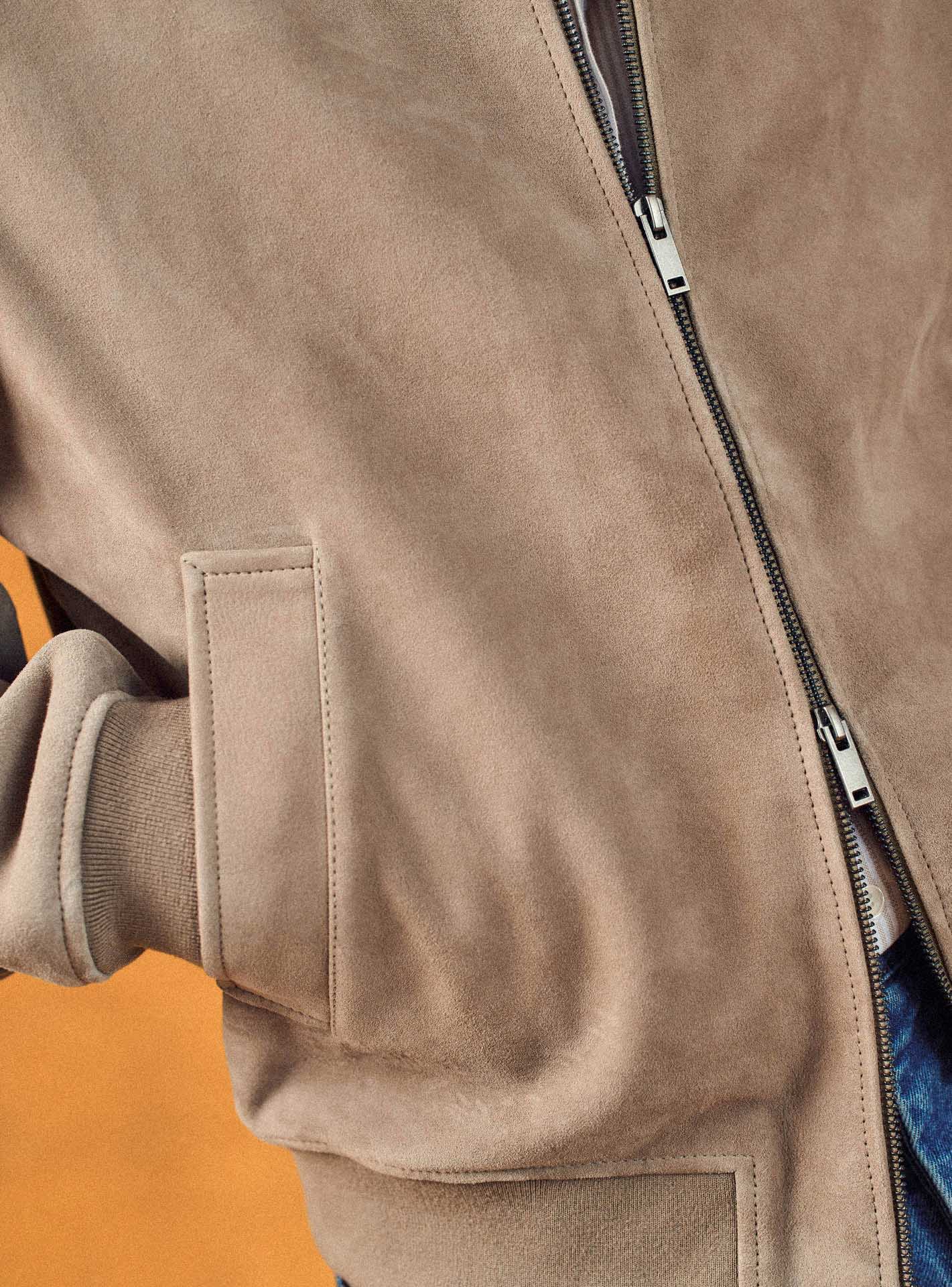 Nestor Bitumen Leather Jacket