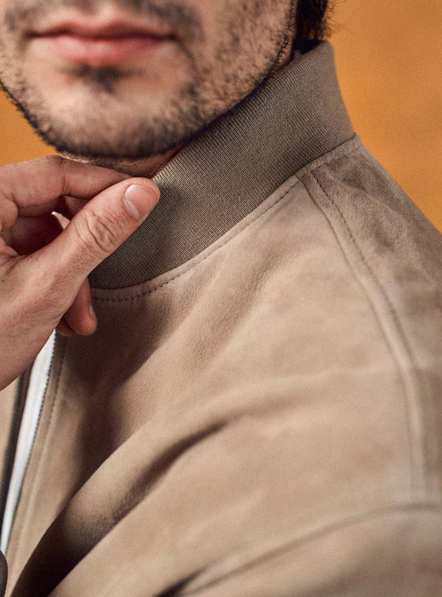 Nestor Bitumen Leather Jacket