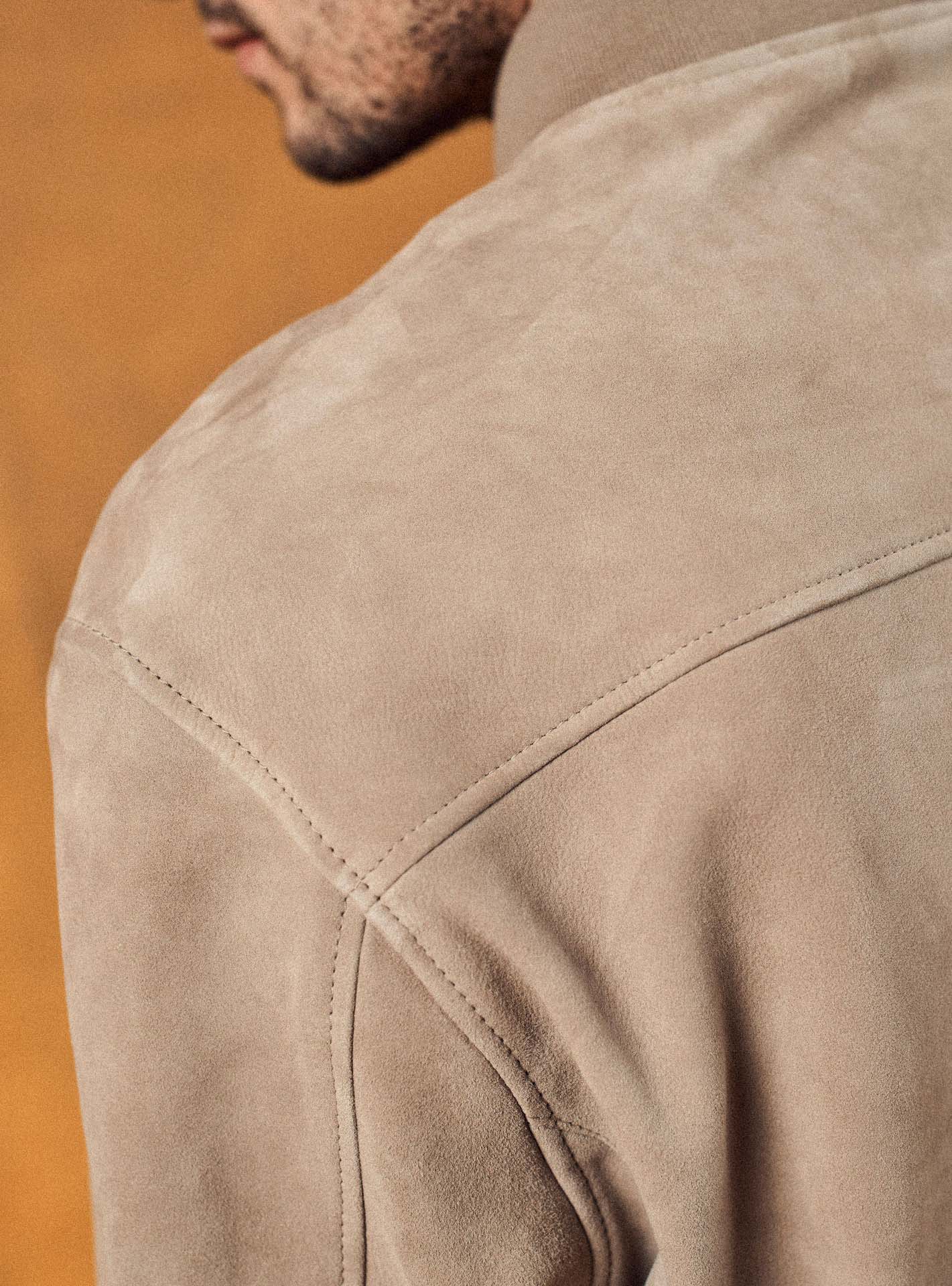 Nestor Bitumen Leather Jacket-5