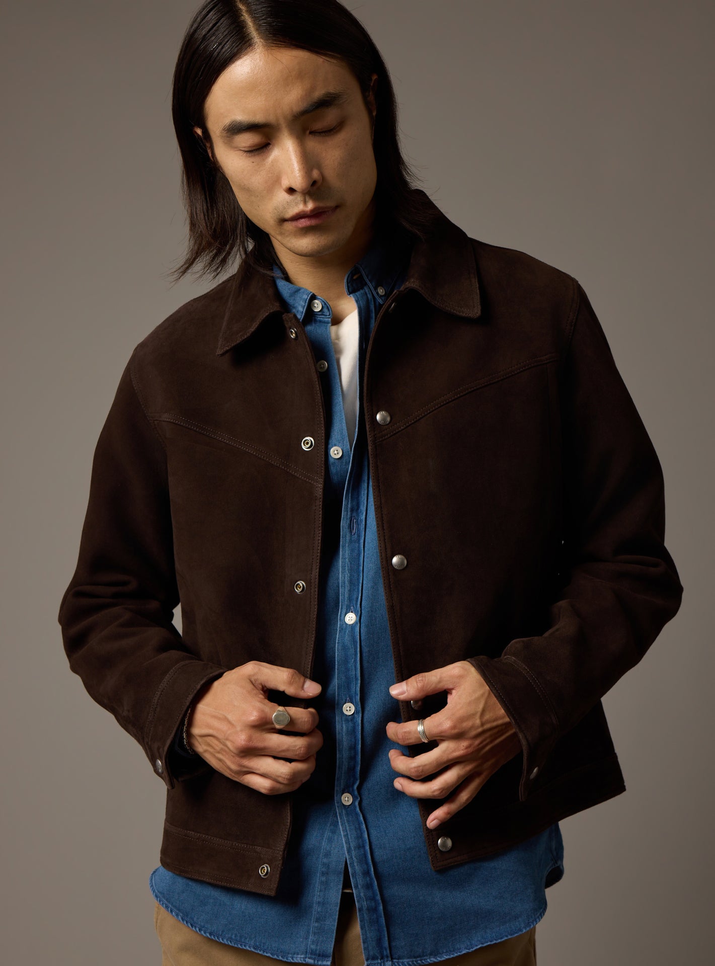 Hollis Coffee Leather Jacket-6