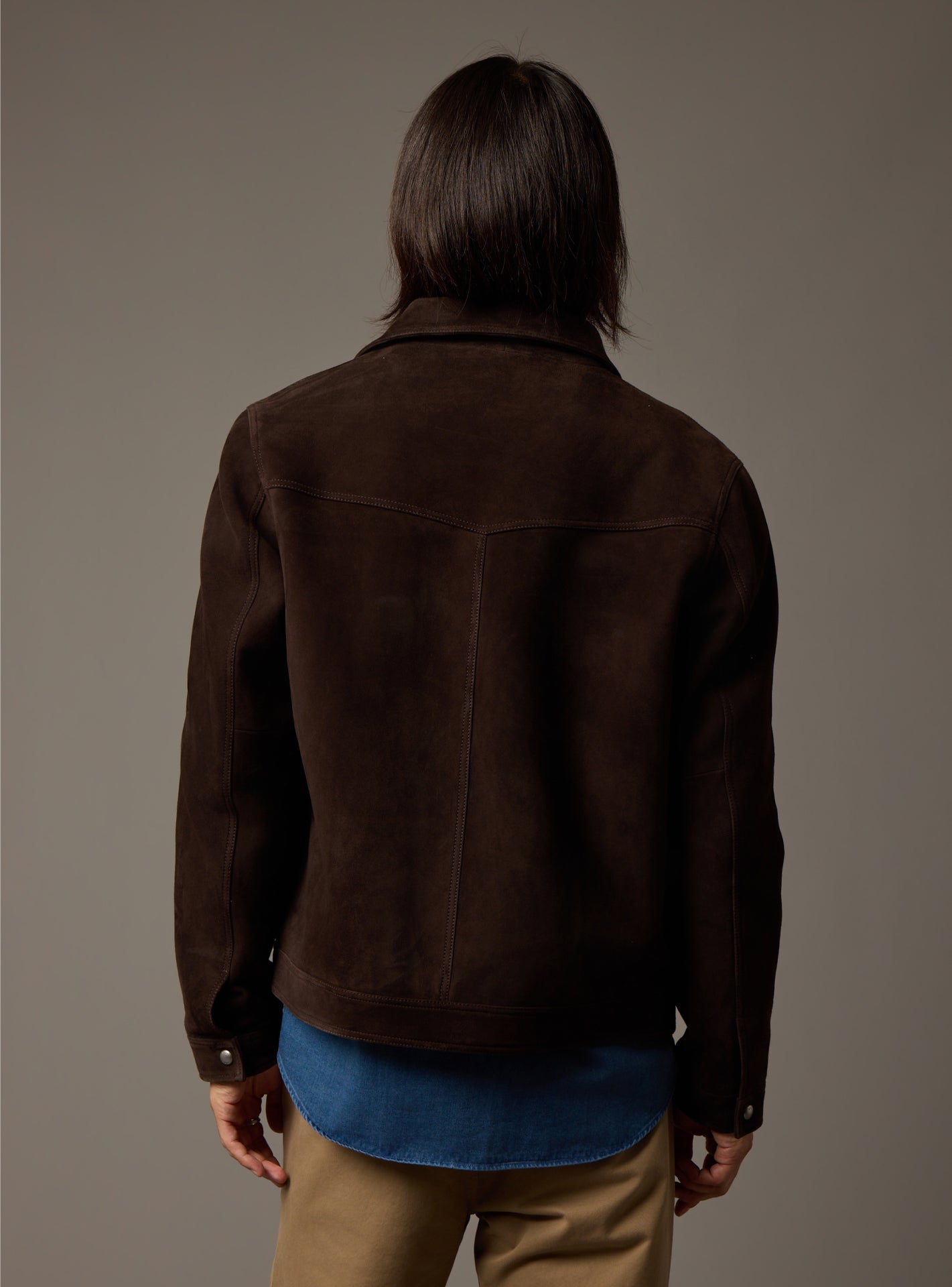 Hollis Coffee Leather Jacket-5