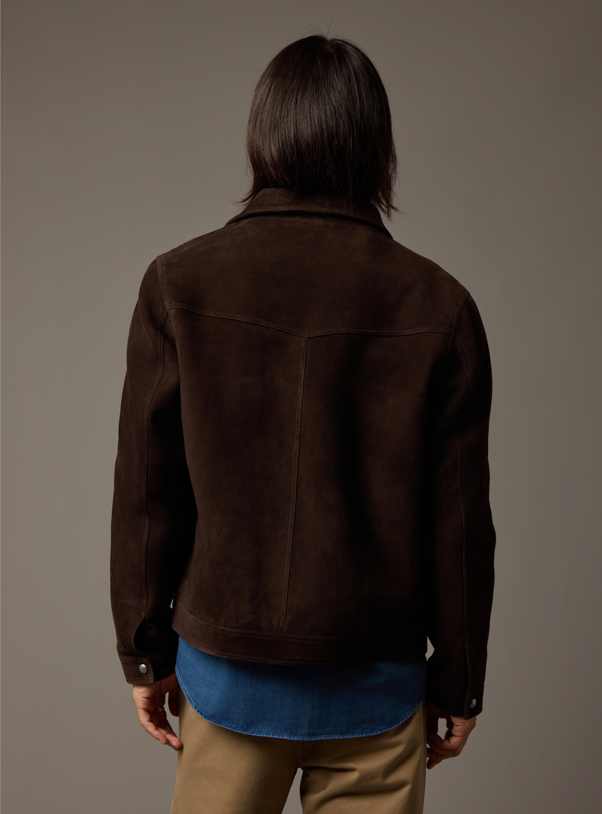 Hollis Coffee Leather Jacket