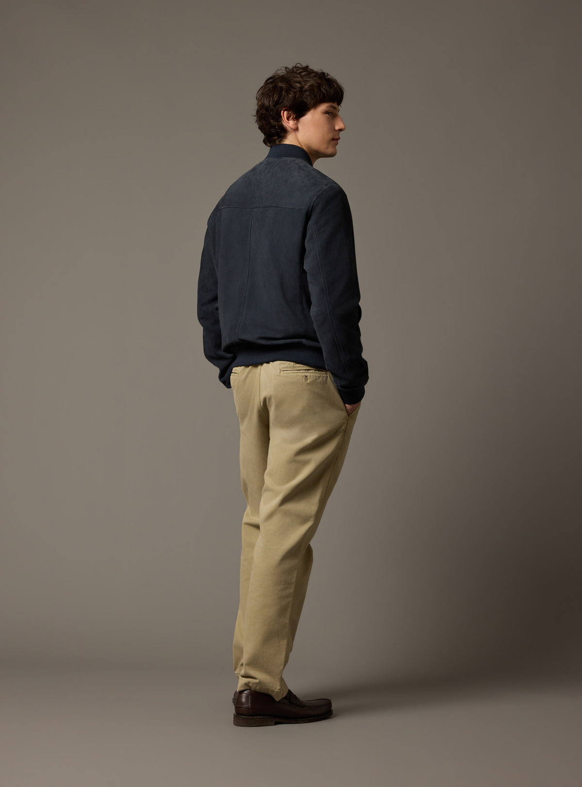 Nestor Navy Leather Jacket-3