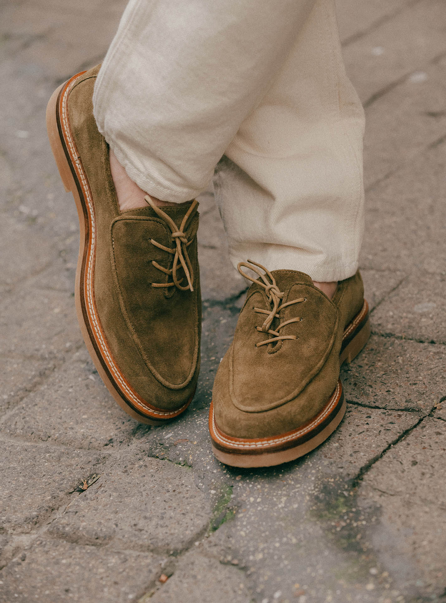 Olivier Beige Derbies