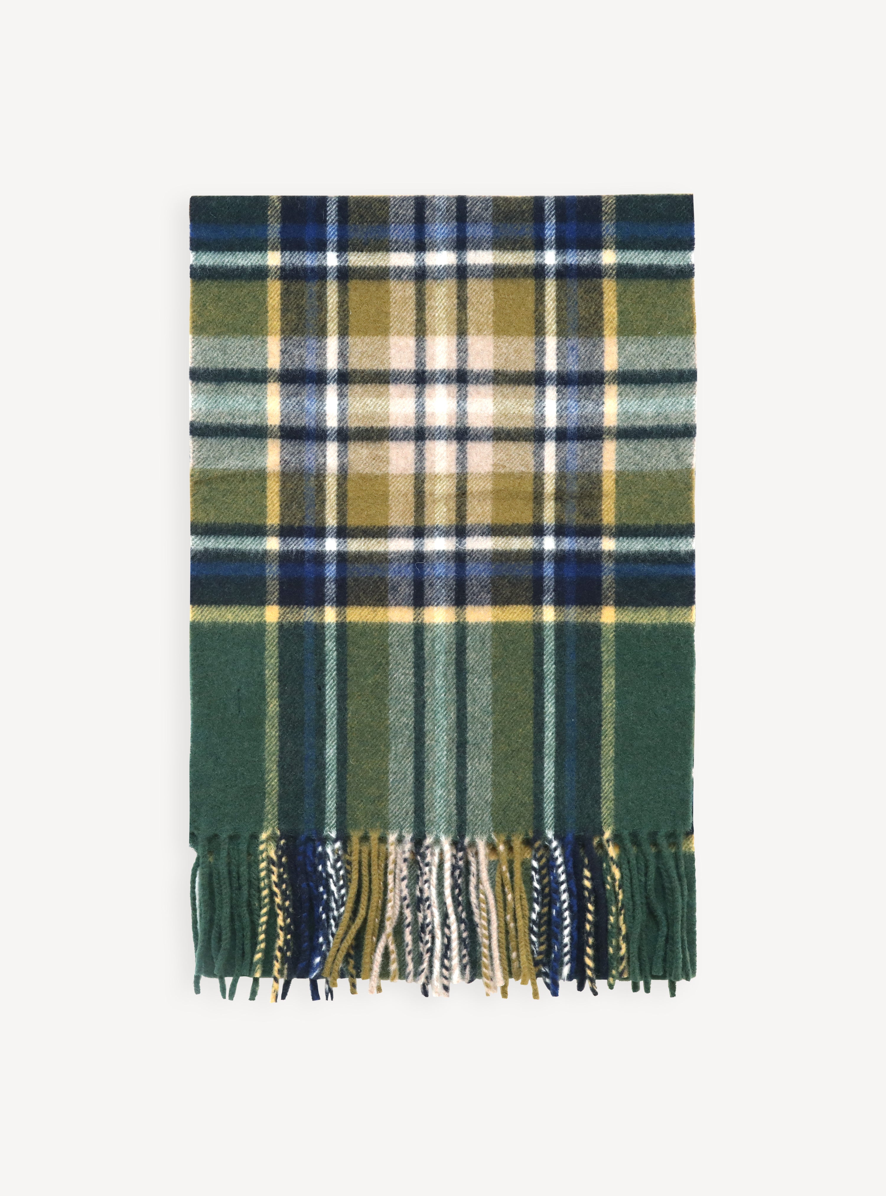 Rudolf Navy/Bottle Green Scarf-6