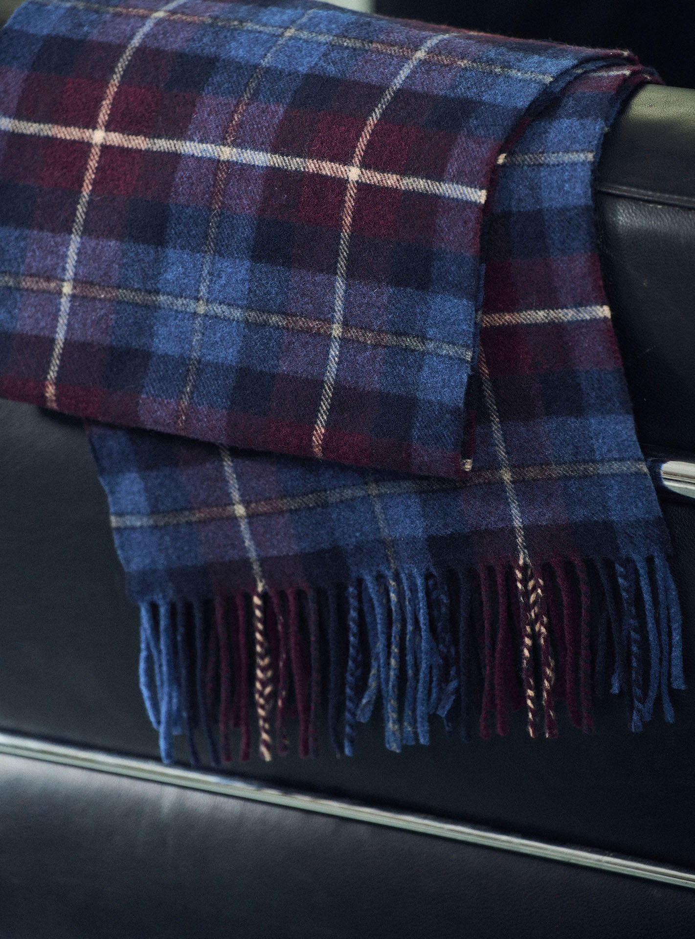 Rudolf Navy/Amethyst Scarf