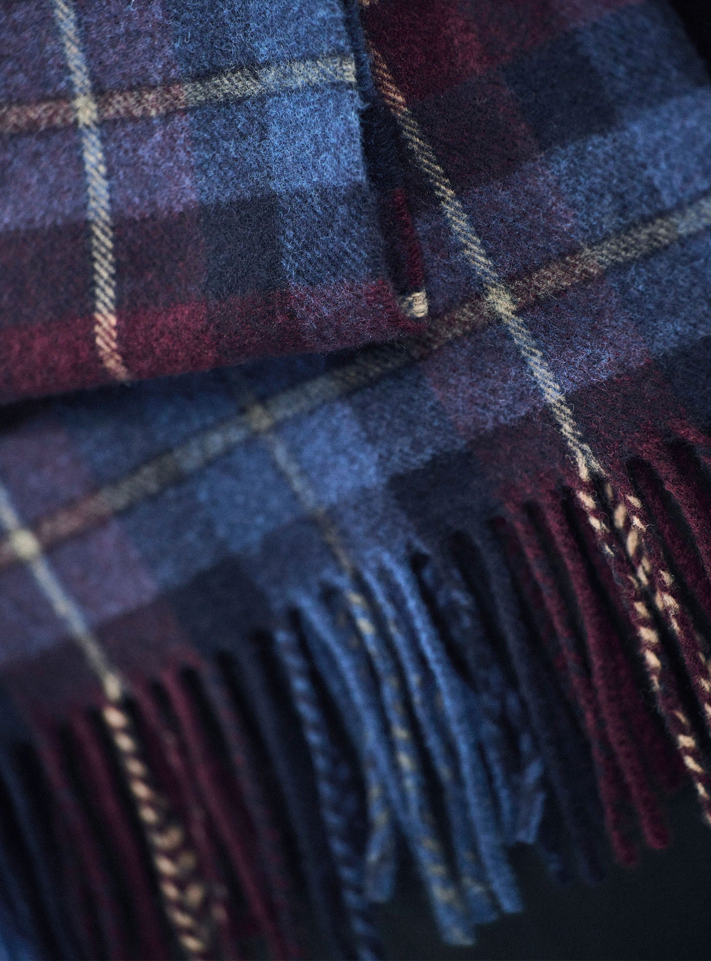 Rudolf Navy/Amethyst Scarf