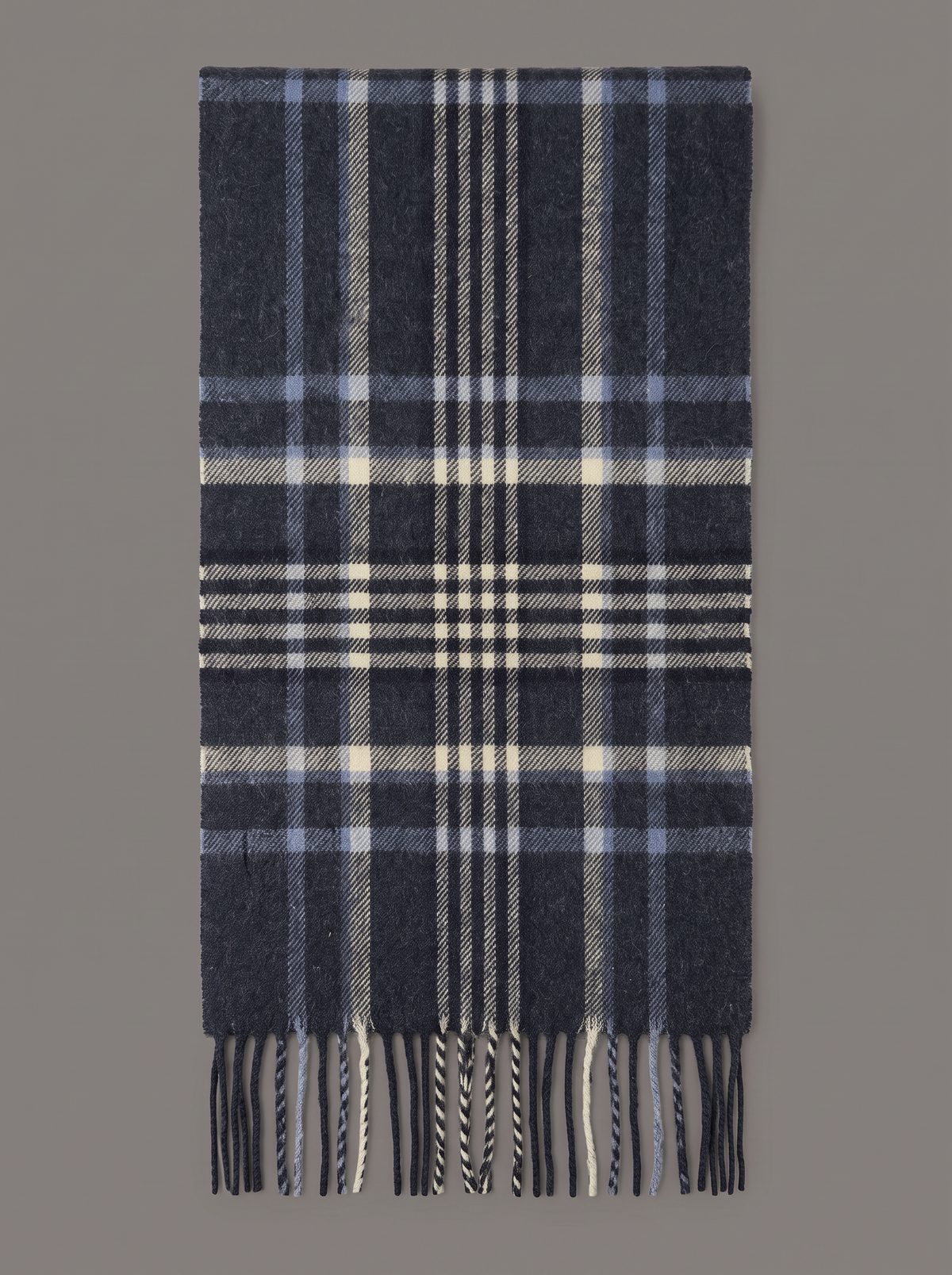 Rudolf Scarf Ecru/Navy